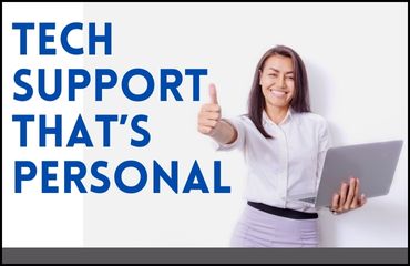  Tech Support That's Personal graphic
